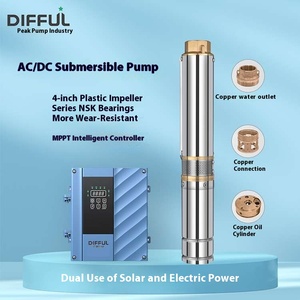Pompe à eau photovoltaïque SUOU OEM sans balais à haute pression pour puits profonds, avec turbine pour l'irrigation des terres agricoles peu profondes - Product Image 5