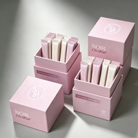 Boîte rigide écologique Ciel et Terre avec logo personnalisé imprimé, emballage cadeau bien-être pour sachets de probiotiques et vitamines
