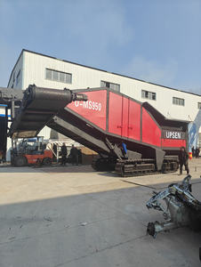 Mobil hantal atık ön parçalayıcı makine atık kauçuk lastikler endüstriyel çöp öğütücü - Product Image 6