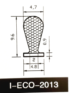 I-ECO <span class=keywords><strong>2013</strong></span> pour porte et fenêtre Bande d'étanchéité en caoutchouc Accessoires de joints de porte écologiques - Product Image 4