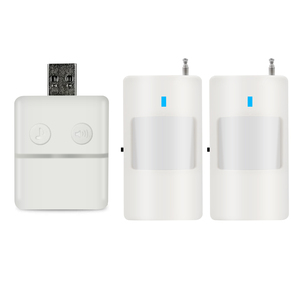 Đường lái xe Báo động cảm biến chuyển động Nhà Thông Minh Hệ thống an Ninh với sừng âm thanh trắng 9m phạm vi phát hiện chuông cửa Chime - Product Image 1