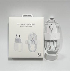 35W PD <b>USB</b> <b>C</b> Charging <b>Adapter</b> Braided Type <b>C</b> to <b>C</b> Cable EU US UK <b>Plug</b> Wall Charger For iPhone 15-17 Series Devices - Product Image 4