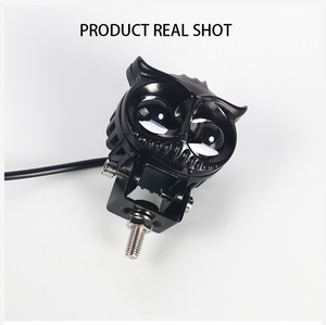 Faro Ausiliario LED per Moto Juchuang Design a <span class=keywords><strong>Gufo</strong></span> Bicolore 18W DC 12-80V Impermeabile 30000 Ore - Product Image 3