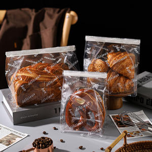 Bolsas de Celofán Transparentes Impresas Personalizadas, Bolsas de Plástico Bopp/opp Cuadradas con Fondo Cruzado para Dulces/<span class=keywords><strong>Pan</strong></span>/Alimentos - Product Image 3