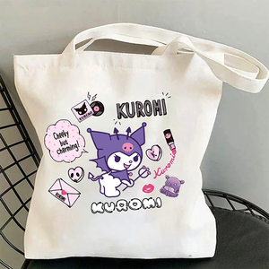 תיק בד אופנתי תיק קריקטורה דפוס קריקטורה הדפסה מרווחת קיבולת גדולה ידיים כף יד עבור בית הספר היומי מתנה - Product Image 6