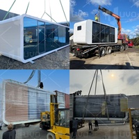 Maison conteneur modulaire préfabriquée de luxe à 2 étages en acier Smart Design Apple Capsule Villa pour une application hôtelière en plein air