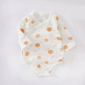 Ropa de Bebé de Verano con Cierre, Manga Larga y Pies, de Bambú Orgánico Personalizado, Pijama Enterizo para Bebé - Product Image 3