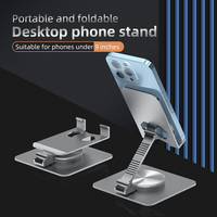Support de téléphone portable rotatif à 360 degrés, support de téléphone en métal imperméable, support de téléphone en alliage rotatif, support de téléphone de bureau