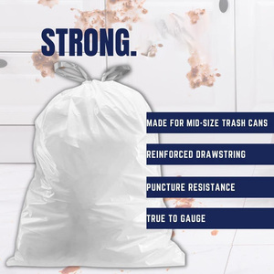 Custom Wholesale Disposable Recycle Bio Degradable <b>Plastic</b> Blue Black <b>Kitchen</b> Drawstring Trash Garbage Bags for Garbage - Product Image 6
