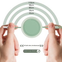 Câble de données rétractable trois-en-un en cuivre pur tressé TPE 66W 3A à charge rapide pour téléphones mobiles Android, ordinateurs et appareils photo