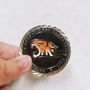 Pinsback Wholesale custom dolphin dinosaur metal zinc alloy animal 3D souvenir collection challenge coins commemorative coin