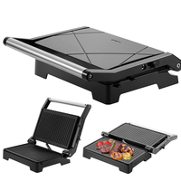 AIFA Mini gril de presse domestique pliable et commercial Grille de santé électrique de dessus de table Teppanyaki Sandwich Panini Maker Contact G