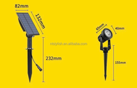 Projecteurs LED solaires 2 en 1 de haute qualité, blanc chaud, IP65, étanches, pour l'extérieur, éclairage de jardin