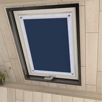 Persiana enrollable opaca 100% para claraboya, protección solar, poliéster, con ventosas para ventana Velux, 96x93 cm LXDS221222