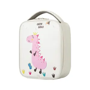 2023 Kinder BPA kostenlos Futter Fitness Jungen Mädchen Kühltasche Cartoon Dinosaurier Raum Hochwertige isolierte Kinder Lunchbox Tasche