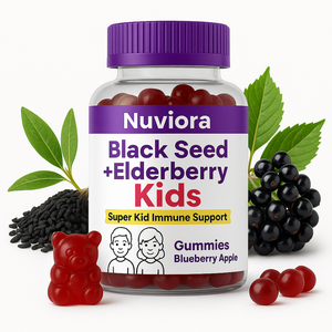 Gomitas Unisex para Niños Black for Elderberry, Refuerzo Inmunológico, Masticables, Sabor a Arándano y <span class=keywords><strong>Manzana</strong></span>, Suplemento Diario para la Salud - Product Image 5