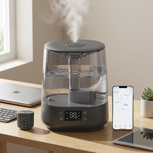 Quiet 6L Smart <b>Humidifier</b> WiFi App Voice Control Top Fill Ultrasonic Air <b>Humidifiers</b> With Tuya Smart for Home Large Room Ultra-Q - Product Image 5
