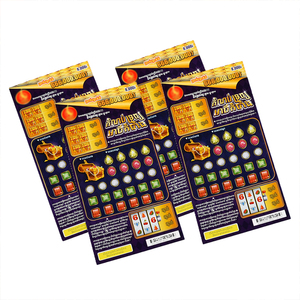 Billets de loterie services d'impression en ligne code unique conception gratuite billets de loterie à gratter chaud personnalisé billets de loterie à gratter - Product Image 2