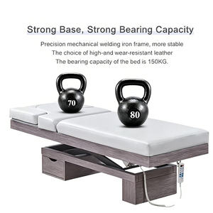 Wholesale Facial Spa Eyelash <b>Bed</b> <b>LED</b> Atmosphere Light 3 Motors Adjustable Feature Beauty Salon Electric Beauty Massage <b>Bed</b> - Product Image 2