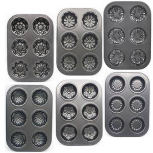 Moldes Profesionales para Hornear Muffins y Cupcakes, Antiadherentes, de Acero al Carbono Grueso, para Cocinas Comerciales y Tiendas - Product Image 1