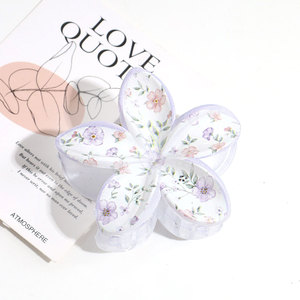 Beizhu mới đa năng in Gripper kỳ nghỉ hoa nhỏ phong cách Mục Vụ Hoa tóc Claw đi chơi cá mập Clip tóc accessor - Product Image 3