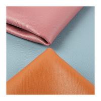 Tissu en similicuir PU motif litchi classique pour meubles et housses de sièges d'automobile