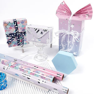 กระดาษห่อของขวัญวันเกิด80กรัม43*300ซม. กระดาษห่อมันลายการ์ตูนสำหรับวันวาเลนไทน์2024 - Product Image 4