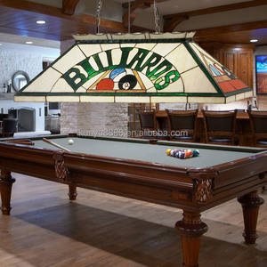 Lustre LED de style Tiffany pour table de billard de 42 pouces, verre teinté personnalisé, éclairage pour salle de billard, salle de snooker, bar - Product Image 2