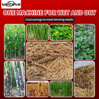 Haute productivité broyeur d'aliments pour animaux machines agricoles fourrage coupe-paille hachoir à foin Machine avec composants de noyau de moteur