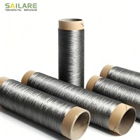 Hilo Metálico Conductivo de Alta Resistencia, Hilo Teñido con Fibra de Acero Inoxidable 316L para Blindaje RFID EMI en Dispositivos Inteligentes