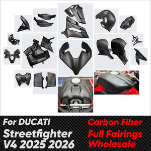 Carénage de remplacement en fibre de <span class=keywords><strong>carbone</strong></span> véritable Carbonart pour <span class=keywords><strong>DUCATI</strong></span> Streetfighter V4 2025 2026 – Kit carénage complet et garde-boue - Product Image 1