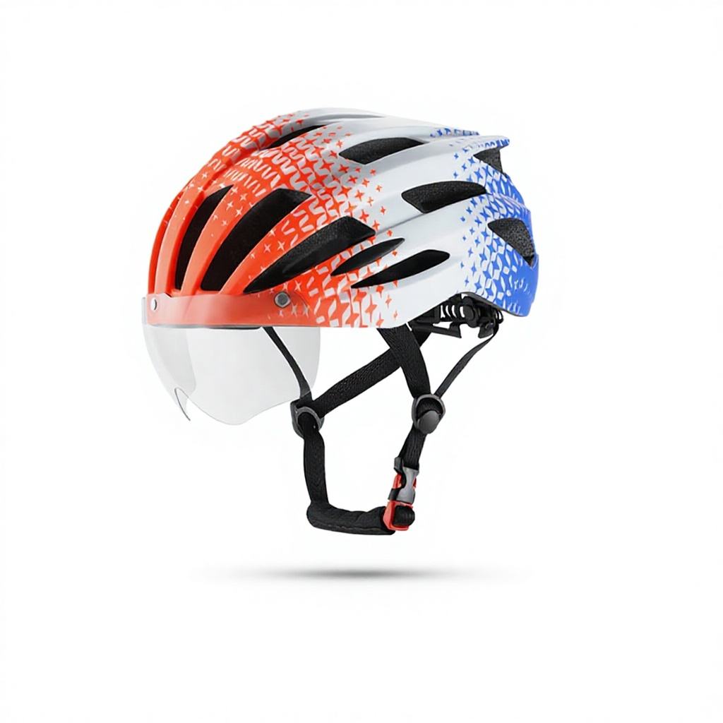 Lunettes magnétiques bleu orange-tête réglable-lentille grise