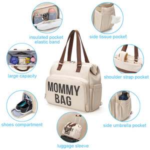 Bolsa de Pañales Multifuncional de Alta Calidad, Impermeable, Gran Capacidad, para Viajes, Guardería, Almacenamiento, Bolsa de Pañales para Mamá - Product Image 6