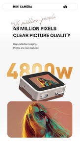 Appareil photo numérique portable HD 1080p CCD avec grand angle de 120° pour les étudiants - Indispensable pour la <span class=keywords><strong>photographie</strong></span> et l'enregistrement de souvenirs des enfants - Product Image 4
