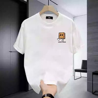 T-shirt décontracté pour homme tendance 2026, impression de haute qualité, coton pur, doux pour la peau, confortable