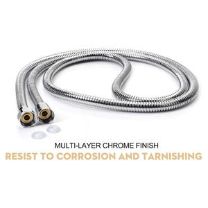 Modern tasarım paslanmaz çelik örme duş hortumu pirinç somun plastik malzeme sıhhi tesisat kategorisi ile esnek Pull-Out - Product Image 2