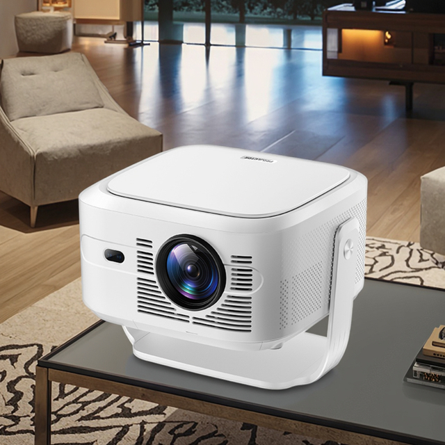 Android Smart Portable Outdoor Projector HY-450max 900 Lumens 2GB/32GB WiFi6 Business Home Theater Cinema