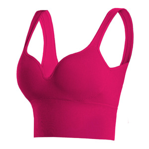 Maglia sportiva senza cuciture Push-Up senza soluzione di continuità da donna Set Top senza reggiseno senza ferretto comoda biancheria intima - Product Image 3