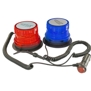 Fortek, 2 piezas, luz estroboscópica roja ámbar, lámpara magnética de tráfico, 12-24V, luz de seguridad de advertencia de emergencia para camión - Product Image 2