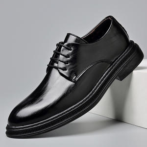 Chaussures en cuir confortables et respirantes pour hommes 2026, style britannique, à semelle en caoutchouc de haute qualité, pour affaires et occasions décontractées - Product Image 1