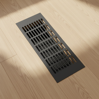Grille diffuseur linéaire en aluminium sur mesure, registres d'aération au sol et au mur OEM pour systèmes de climatisation