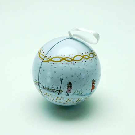 2020 Noël Boules En Métal Bonbons Chocolat Boîte D'emballage Cadeau Boule De Noël Boîtes