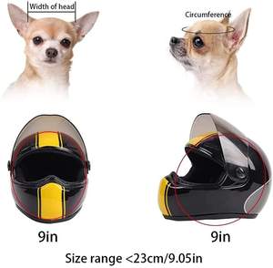Mini <span class=keywords><strong>casque</strong></span> d'animaux domestiques, disponible en 10 couleurs, mignon, <span class=keywords><strong>pour</strong></span> chat, <span class=keywords><strong>chien</strong></span> et chiot, chapeau Anti-Collision, style Photo, décoration lapin - Product Image 4