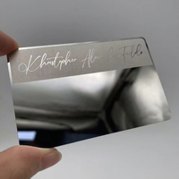 Tarjetas de Visita Metálicas Personalizadas para Grabado Láser, en Plata, Negro y Oro, con Código de Membresía, Nombre y Detalles de Visita