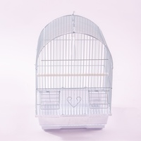 Jaula Premium Grande de Acero Inoxidable para Pájaros y Loros, Plegable, de Doble Capa, con Ruedas, para Uso en Exteriores, Todas las Estaciones