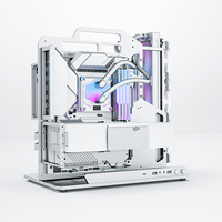 Socooler SOC-J-360-Y Gamer Computer Tower ATX Rack Water Cooling PC Gaming Case Side Panel Window Aluminum Alloy for Desktop Use