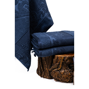 ผ้าเช็ดตัวผ้าแจ็คการ์ดผ้าฝ้ายออร์แกนิกออกแบบได้เองสำหรับโรงแรมและสปา - Product Image 3