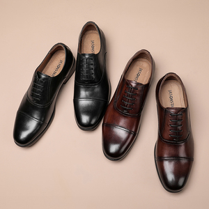 Nouvelle collection printemps, chaussures en cuir formelles pour hommes, chaussures en cuir véritable, chaussures de ville, chaussures Oxford à trois œillets - Product Image 6