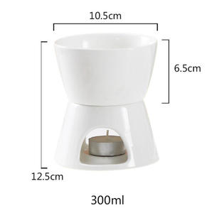 Gadgets de cuisine : Ensemble de cuisson en céramique <span class=keywords><strong>pour</strong></span> fondue au chocolat DIY, Ensemble chauffe-beurre en céramique, Ensemble de bols <span class=keywords><strong>pour</strong></span> fondue et pot à fondue - Product Image 1