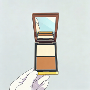 El almacén vende una nueva paleta de rubor y contorno de doble color y alto brillo. Tiene un fuerte efecto tridimensional - Product Image 4